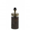 Tischlampe Britta Holz braun antik