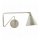 Wandlampe, Georg, grau/weiss, dia.: 15 cm, h.: 13 cm, l.: 70 cm, E14, max 25 watt, 2.2 m Kabel