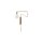 Wandlampe, Swing, Messing, L.: 35 cm, E27, max. 25 Watt, 2,2 m Kabel