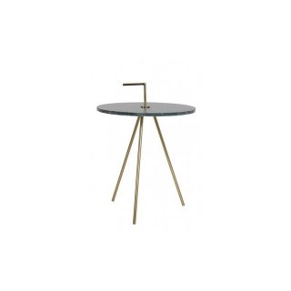 Beistelltisch Mona grn marmor gold 42x56cm