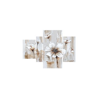 Blumenbild mit Verbindungselemente 130x160cm