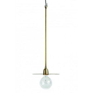 Lampe, LP, Messing, ø: 27 cm, l.: 70 cm, E27, max 40 watt, 3 m Kabel