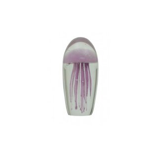 Quallen Glas altrosa 10x21 cm