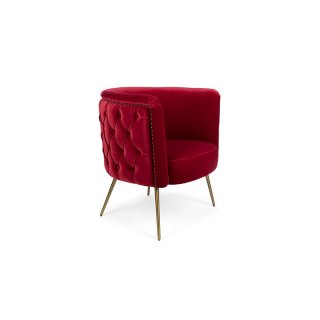 SUCH A STUD LOUNGE CHAIR DARK RED