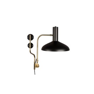 Wandlampe David schwarz