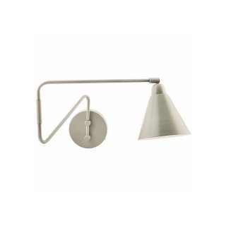 Wandlampe, Georg, grau/weiss, dia.: 15 cm, h.: 13 cm, l.: 70 cm, E14, max 25 watt, 2.2 m Kabel
